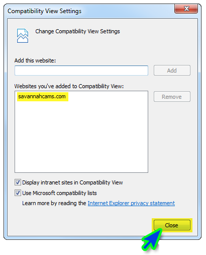 Compatibility View 3